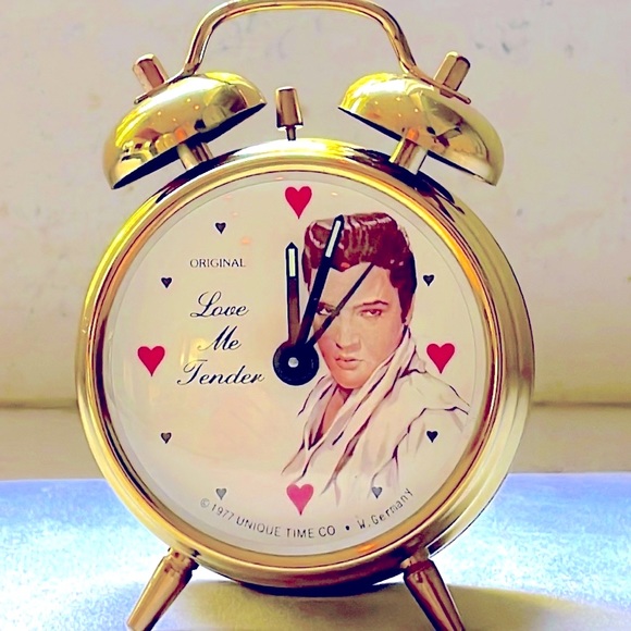 Unique Time Other Elvis Presley Twin Bell Alarm Clock 977 Unique